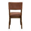 Ensemble de 2 chaises de salle à manger contemporaines en tissu de chenille de couleur rouille durable-129603191-129603184-129603187