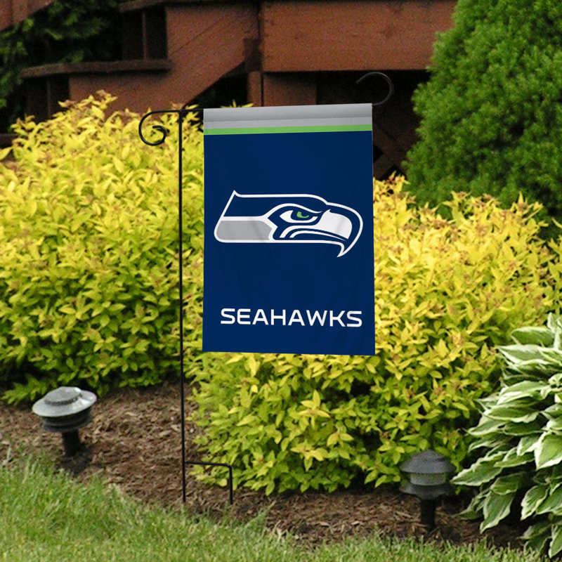 Seahawks de Seattle avec le drapeau de la NFL, Bleu marine / blanc / vert / gris, Seattle Seahawks
