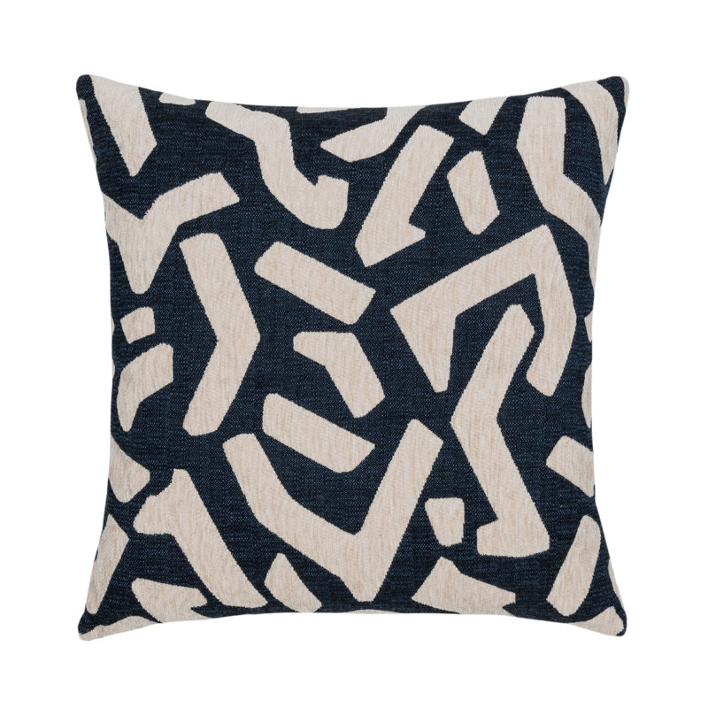 Fascination Sunbrella® Throw Square Indoor/Outdoor Pillow Cover & Insert by Elaine Smith, 22"H x 22"W, Caramel