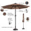 274.32cm Lighted Tilt Market Parasol-512582398