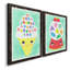 «Ice Cream Alphabet», peinture sur toile 2 pièces-988381100-988381102