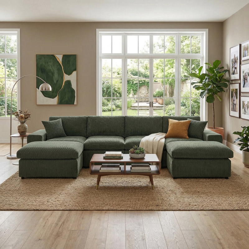 Canapé modulaire rembourré 3 pièces Loette