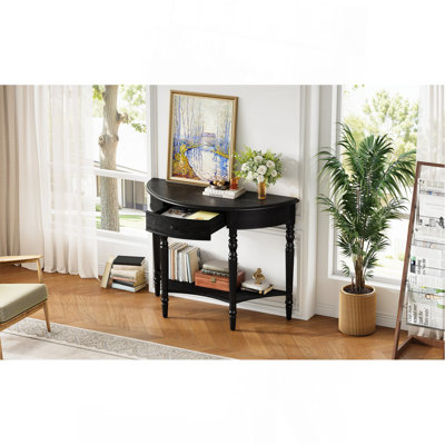 Console de style campagnard avec tiroir et tablette Farmhouse