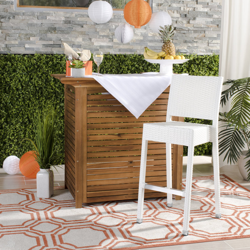 Tabouret de bar 29,5 po Ghent, blanc