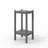 Outdoor HDPE Double-Layer Side Table – Gray Patio End Table With Storage Shelf, All-Weather, Low-Maintenance & Heavy-Duty Outdoor Table