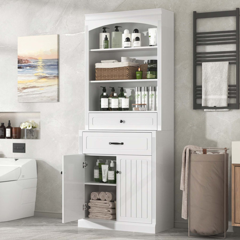 Versatile Bathroom Cabinet with Multiple Storage Options and Durable Construction