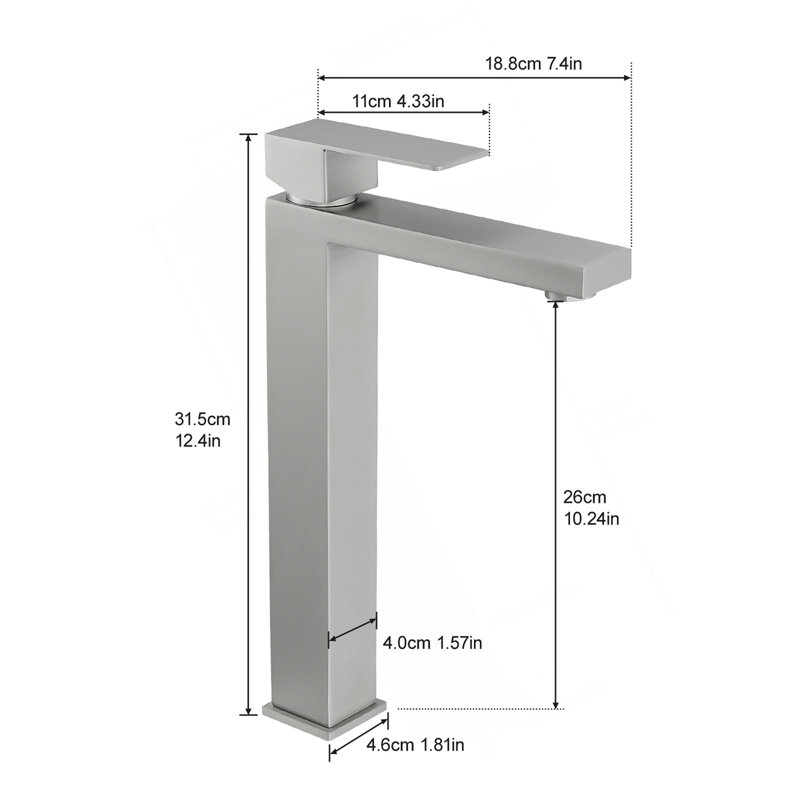 Brushed Gold Bathroom Faucet With Pop Up Drain, Brushed Gold Faucet For Bathroom Sink, Single Hole Bathroom Faucet Modern Single Handle Vanity Basin Faucet