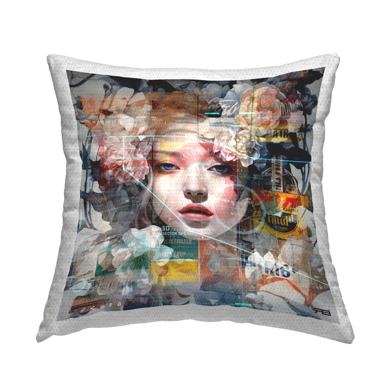 Abstract Outdoor Throw Pillow