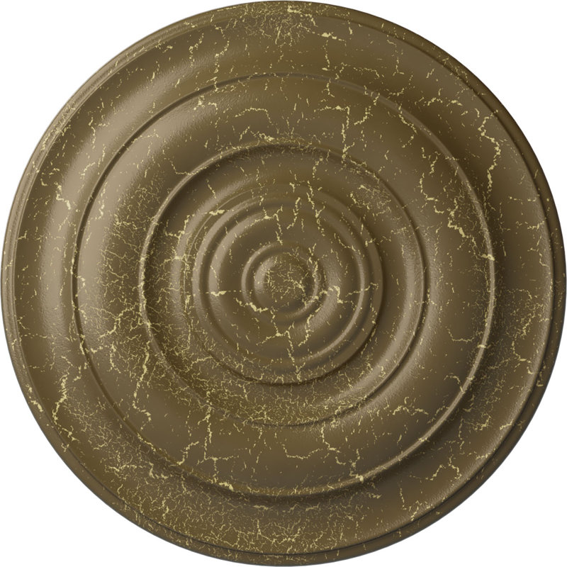 Médaillon de plafond Niobe 18 "x P 1 1/2" (convient aux auvents jusqu'à 8 5/8 "), Boue Mississippi craquelée