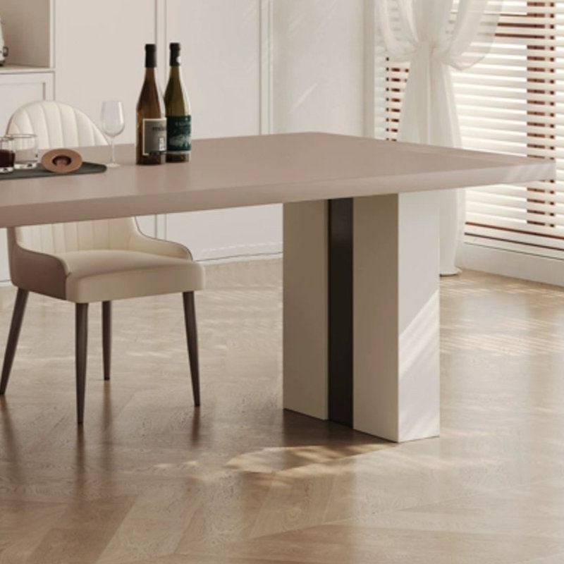 Pieds en bois pour la table à manger en dalle de pierre, H 30,7 po x L 94,4 po x l 31,4 po