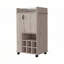 Chariot-bar 1 porte avec porte-bouteilles et roulettes Allandale - gris clair-820322260