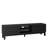 Modern Mid-Century Media Console With 4 Drawers And Cable Management, TV Console Table For Tvs Up To 75",Entertainment Center For Living Room And Office(Black)-1223822838