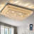 32IN Modern Dimmable Crystal Chandeliers Flush Mount Ceiling Light, Cold-286143495-286143492