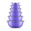 Bol en acier inoxydable Brightware - mauve - ensemble de 6-73674348