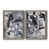 Toile avec cadre gris