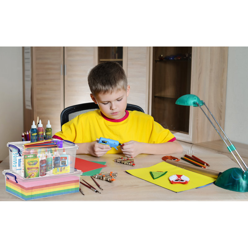 Fourre-tout de rangement en plastique 44 qt., H 13,5 po x l 27 po x P 18 po