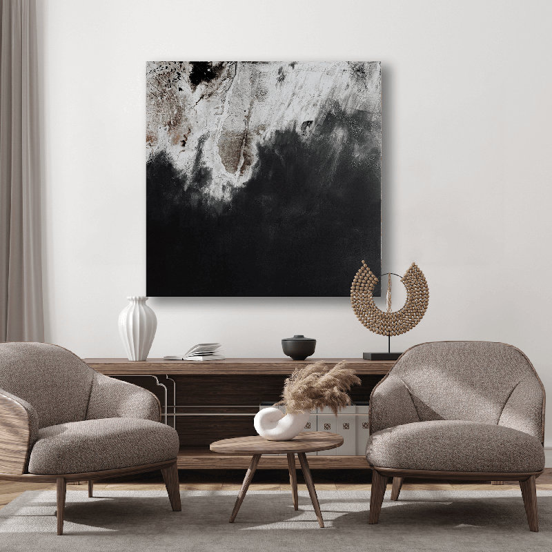 Skyfall On Giclee Canvas Hand Embellished Art, 30" H x 30" W x 1.5" D, Wrapped Canvas