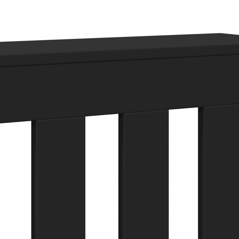 Extra Large Radiator Cover, Black, 175 x 20 x 82 cm, Vertical Slats
