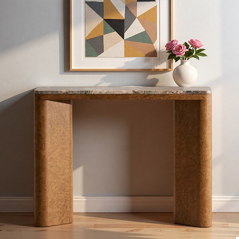 Console d'entrée Mid-Century, H 33,5 po x l 47,2 po x P 11,8 po
