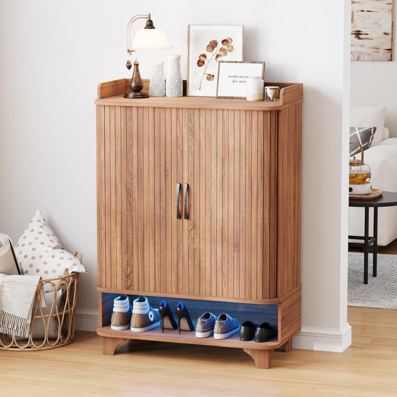 6-Tier Shoe Cabinet With Led Light