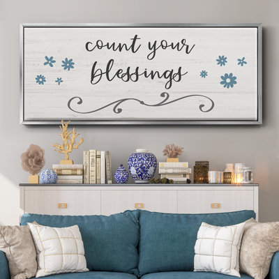 Count Blessings- Framed Canvas