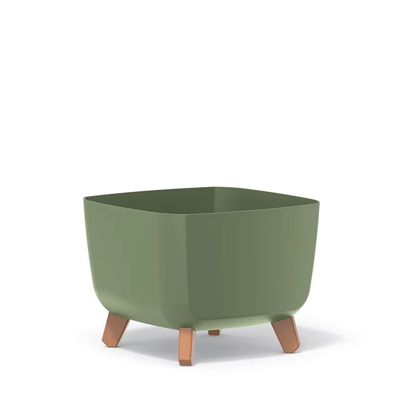 Talonda Pot Planter, Earth Green, 19cm H x 24cm W x 24cm D
