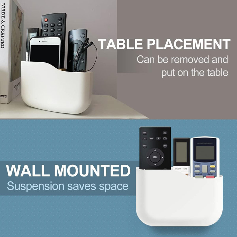 Remote Control Holder Wall Mount Set, Office Supplies Supply Organizer