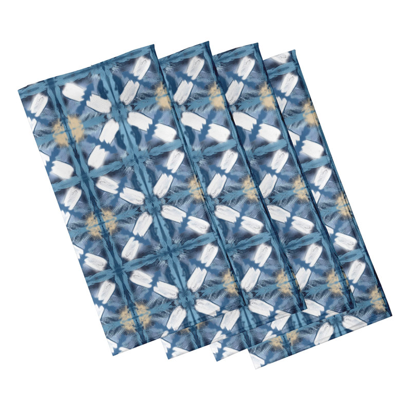 Ensemble de serviettes 4 pièces Viet, bleu