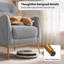 Fauteuil d'appoint à dossier haut de 28,9 po de largeur, fauteuil rembourré avec poche latérale, pieds en métal doré pour la chambre à coucher du salon-858918342-865518092
