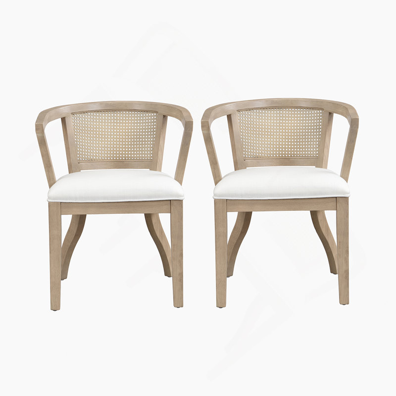 Chaise avec accoudoirs de salle à manger (ensemble de 2)