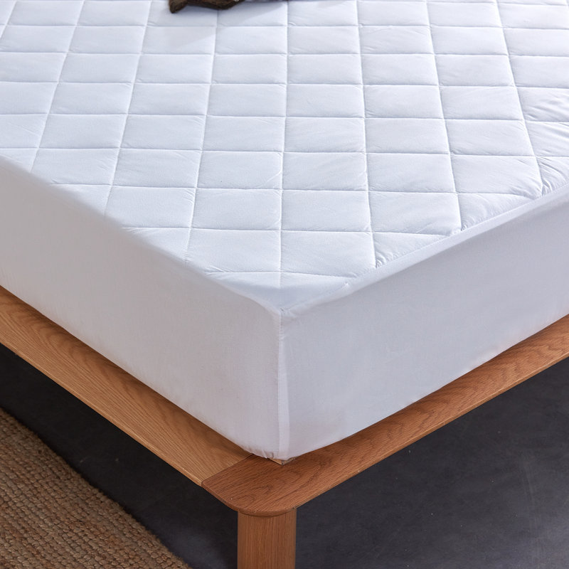 Protège-matelas ajusté 100% imperméable JML Bembry Premium, couvre-matelas respirant, doux et lavable, Grand, White