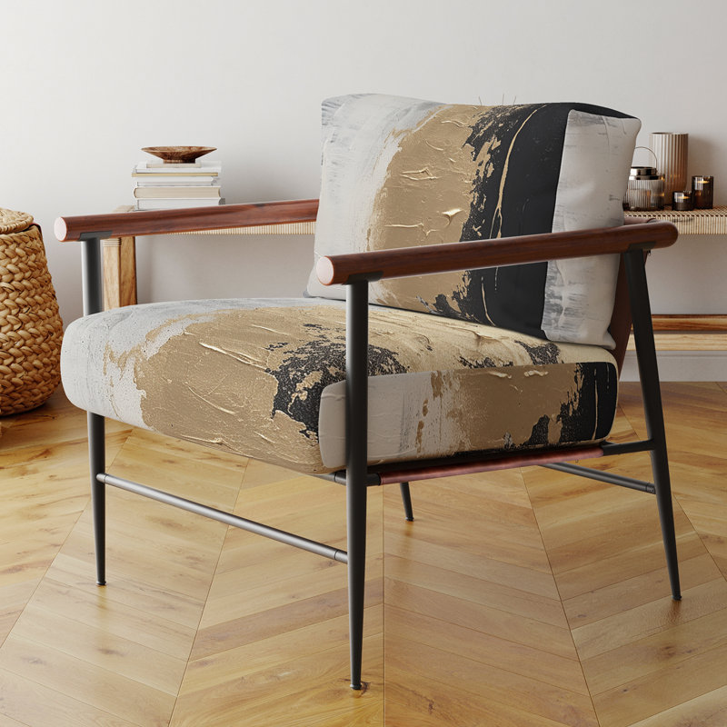 Fauteuil d'appoint rembourré Essential Essential, Noir