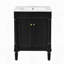 Meuble-lavabo simple avec grandes tablettes de rangement-85642224