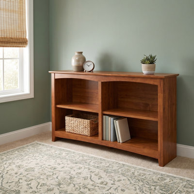 Malani 36" H Solid Wood Classic Bookcase