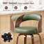 Tabouret de comptoir pivotant confortable avec pieds en bois massif durable-120285789-120285791
