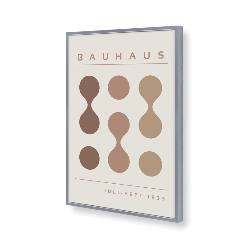 Brun Bauhaus Flow I, impression , H 15,25 po x l 12,25 po, Chrome poli