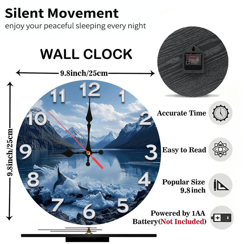 Horloge murale Orca
