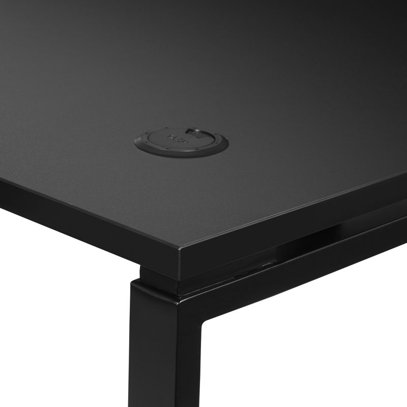 Prado Metal Base Writing Desk, Black