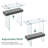 Tempered Glass Console Table with Shelf-1934271996-1905166807