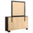 Vicdan 6-drawer Dresser with Mirror Dark Cocoa-116447397