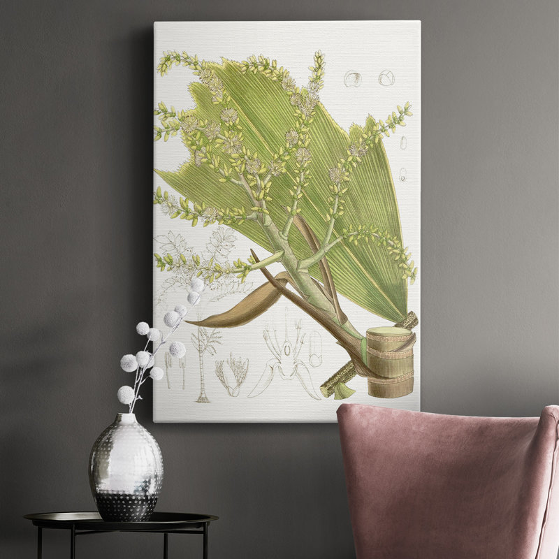 Palm Palm III - impression sur toile tendue, H 18 po x l 12 po x P 1 po