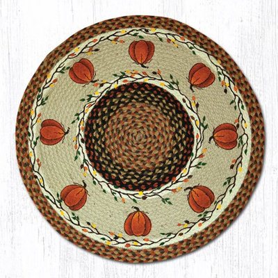 RP-222 Harvest Pumpkin Round Patch 27"x27"