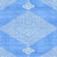 Tapis oriental en polyester bleu Boutin-1354648111