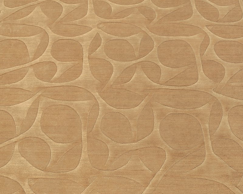 Molecular Wool Geometric Area Rug in Gold, Rectangle 8' x 10'