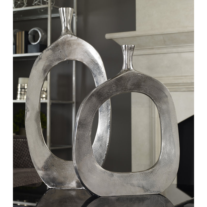 Cierra Handmade Metal Floor Vase