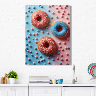 Délicieuse rose et bleue Sparkle Donuts III