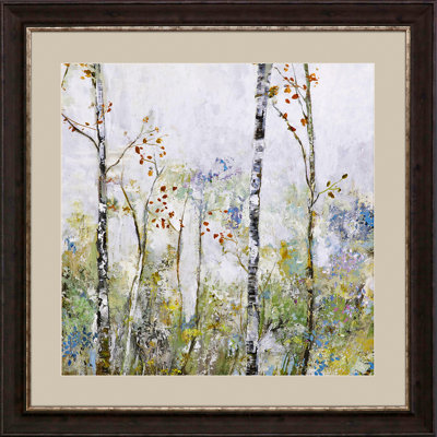 Birch Forest II - peinture encadrée