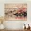 Art asiatique, lac Sumi III sur bois-1267265507