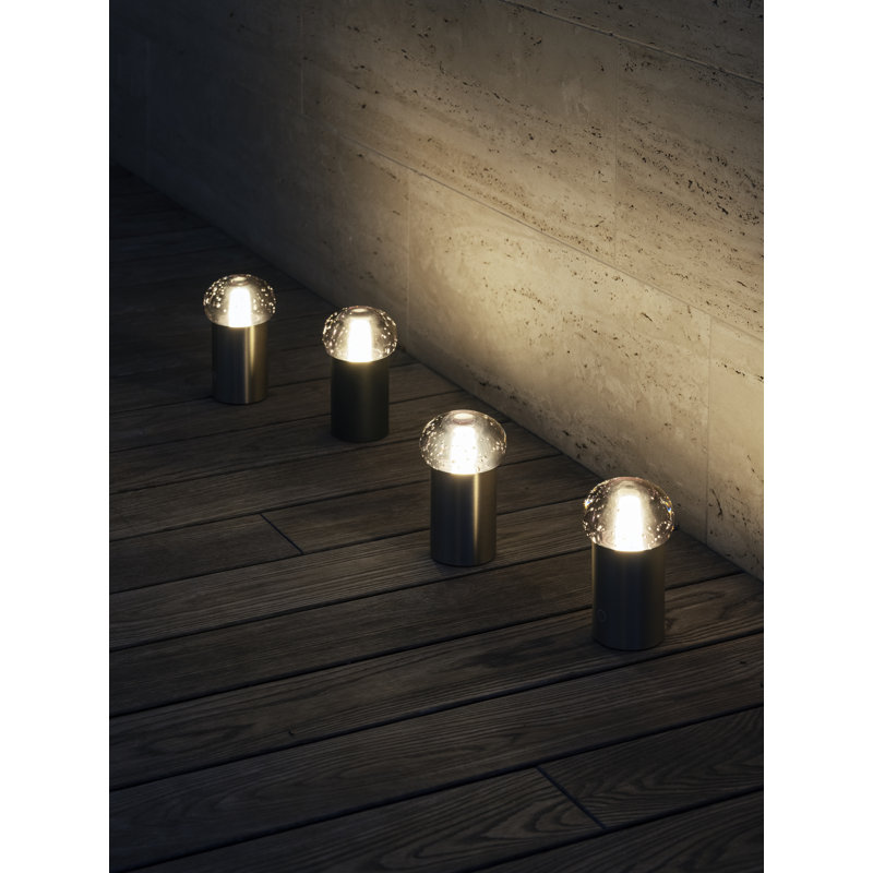 IRIS Metal Globe Lamp, Gunmetal Gray