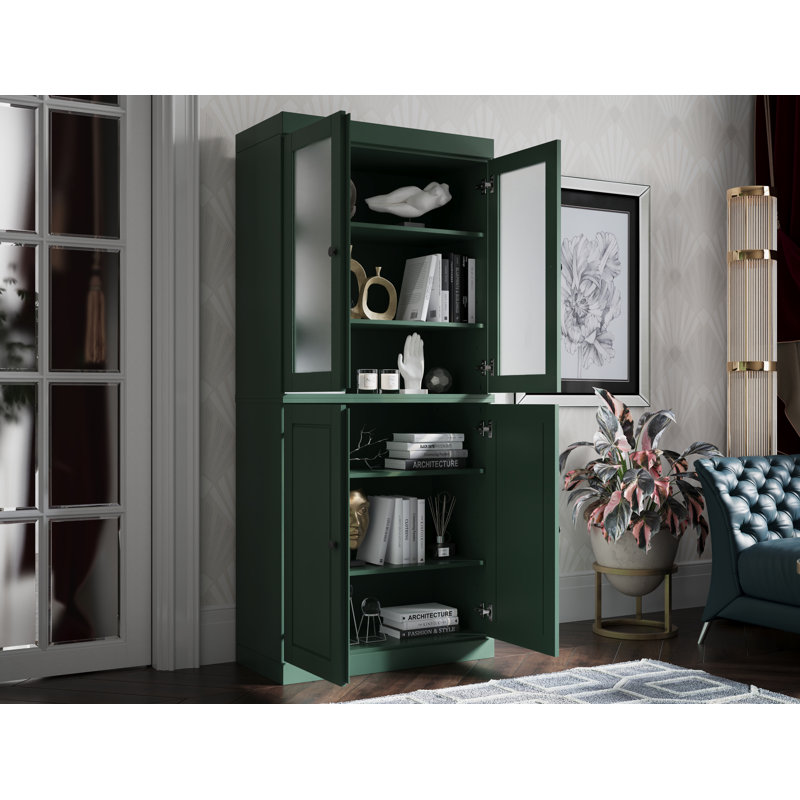 Bibliothèque à 6 tablettes Vananh, Vert